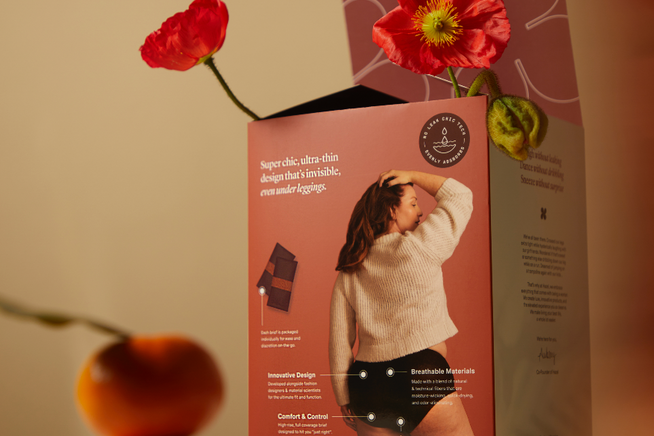 Image of High & Dry Briefs with glass in front of them